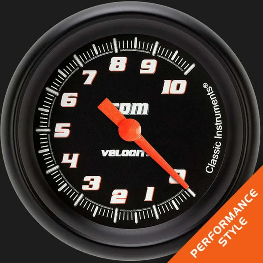 Velocity Black 2 5_8_ Tachometer VS383BBPF